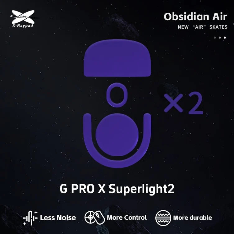 X-Raypad Obsidian GPX2 / X2 SUPERSTRIKE Mouse Skates