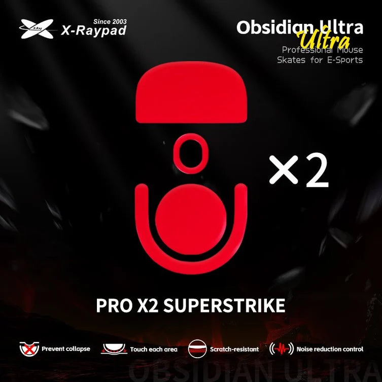 X-Raypad Obsidian Ultra GPX2 / X2 SUPERSTRIKE Mouse Skates